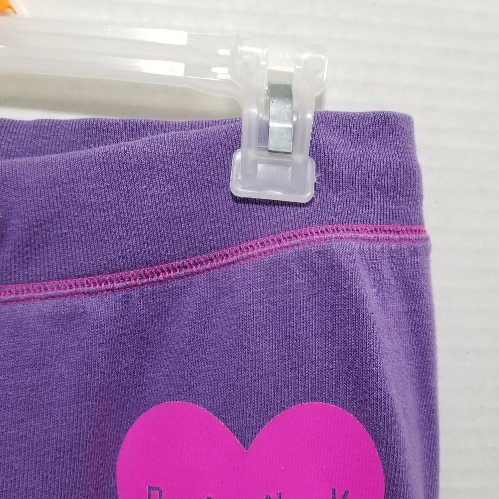 Victoria's Secret PINK pants XS heart logo graphic cropped capri sweats lounge - Picture 4 of 15